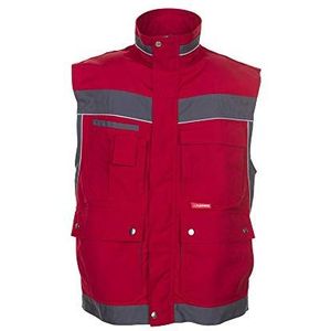 Planam vest Plaline, maat M, rood/leisteen, 2537048