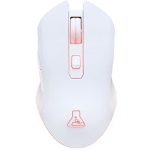 The G-Lab - Kult Helium - Draadloze Gamingmuis - Wit - Optische Sensor 6400 dpi - 7 Kleuren Achtergrondverlichting