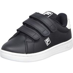 FILA Crosscourt 2 NT Velcro Kids Sneaker, zwart-wit, 35 EU, zwart wit, 35 EU