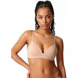 Bralette - Beige - Katoen/Elastaan - Gevoerd Zonder Beugels