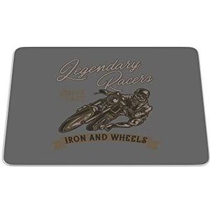 Bonamaison, Rechthoek digitaal bedrukte muismat, antislip onderkant, voor kantoor en thuis, afmetingen: 22x18 cm