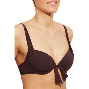 Marc O'Polo Dames bikinitop met cups (eendelig) - microvezel, rood (aubergine_511), 38C