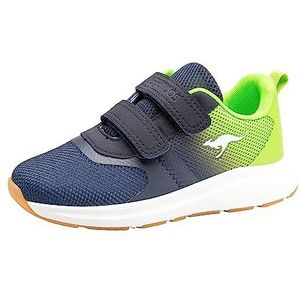 KangaROOS Kb-agil V Sneakers, uniseks, voor kinderen, blauw, groen, 31 EU