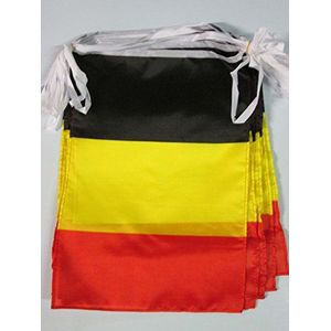 België 12 meter BUNTING Vlag 20 vlaggen 45x30 cm - Belgische STRING vlaggen 30 x 45 cm - AZ FLAG