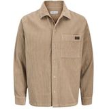 Jack & Jones - Overhemd - Donkerbeige - Corduroy - Lange Mouw