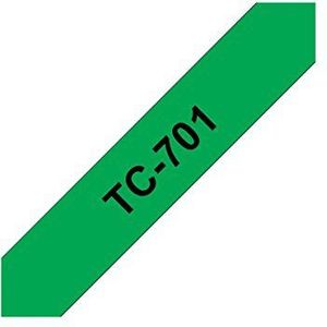 Brother TC701 gelamineerde tape Breedte 12 mm Lengte 7,7 m