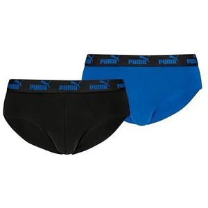 PUMA Elements Brief voor heren (verpakking van 2), zwart/blauw., M