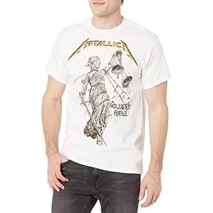 Metallica Heren T-Shirt, Kleur: wit, L