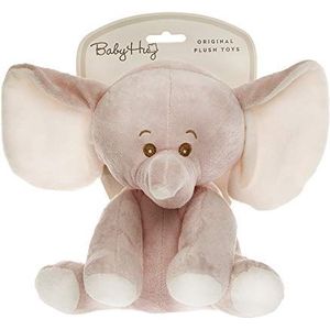 Hug Me Knuffeldier, roze olifant, voor baby's, kinderen en volwassenen, klein roze pluche dier, 25 cm, hoogwaardig knuffeldier als speelgoed en slaaphulp, pluche olifant