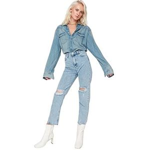 Trendyol Vrouwen Hoge taille Direct Jeans