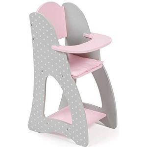 Bayer Chic 2000-520-91 - poppenstoel voor babypoppen tot ca. 46 cm, poppenmeubels, puntos grijs