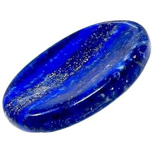 Zorgen steen kristal edelsteen gesneden duim steen genezende kristallen voor angst, stressverlichting, kalmerende chakra energie meditatie spirituele balans zak palmstenen kristal geschenken (Lapis Lazuli)