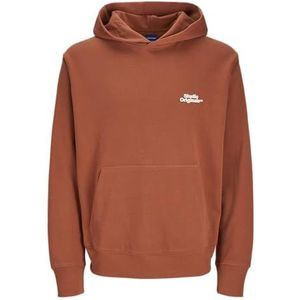 Jack & Jones - Jorparos Type Sweat Hood Back - Hoodie - Casual - Zwart - Katoen