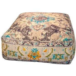 Mandala Life ART Boho Yoga Decor Vloer Kussenhoes - 60x20 cm - Vierkante Meditatie Tapijt Kussensloop - Gedrukte Katoenen Deken Poef