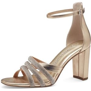 MARCO TOZZI Damessandalen met hak 2-28302-43, Gouden kam, 40 EU