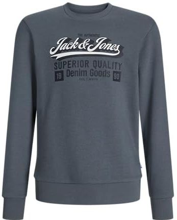 JACK & JONES Jongens Jjelogo Sweat Crew 2 Col Aw25 Noos Mni, stormy weather, 116