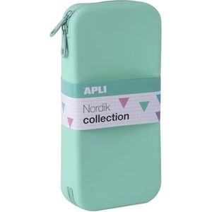 APLI 20413 - siliconen etui XL plat Noordiek groen