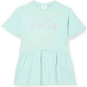 s.Oliver Meisjesjurk, kort, casual jurk, Oceaangroen, 122 cm