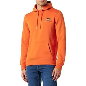 GANT Medium Archive Shield hoodie met capuchon, pompoen, oranje, standaard, pompoen oranje, S