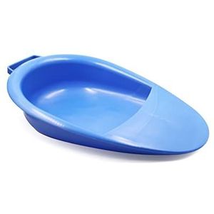 PEPE - Bedpan voor Bedlegerige, Urinoir voor Bed, Bedpannen voor Vrouwen en Mannen, Draagbare Bedpan, Bedpannen voor Ouderen, Potje voor Bedlegerige Patiënten, Urinoir Unisex Blauw