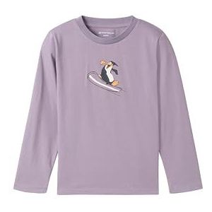 TOM TAILOR Longsleeve voor jongens en kinderen met print, 36476 - Smoked Purple, 92-98