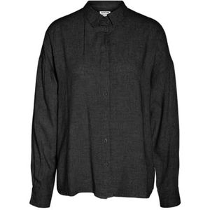 Noisy may Dames Nmleilani L/S Loose Shirt WVN Noos, zwart, XL
