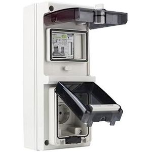 Stopcontact voor elektrische auto, laadsysteem met digitale lcd-stroommeter en FI-schakelaar/veiligheidsschakelaar IP66