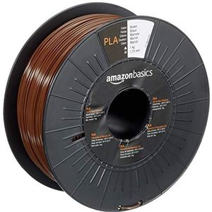 Amazon Basics PLA 3D-printerfilament, 1,75 mm, bruin, spoel van 1 kg