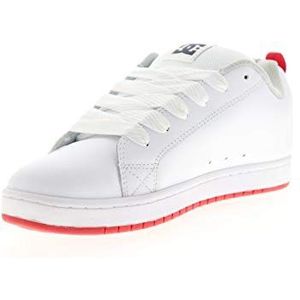 DC Shoes Court Graffik Se, herensneakers, wit, grijs, rood, 48.5 EU