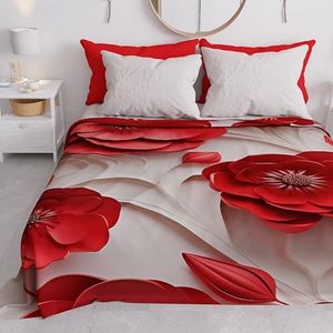 PETTI Artigiani Italiani - Sprei - Lente - Zomer - Lichte Deken voor Eenpersoonsbed - Bloemen 05-14 - 100% Made in Italy