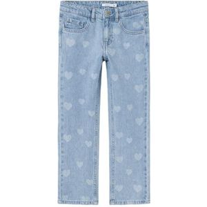 NAME IT Girls Jeans Straight Fit, blauw (light blue denim), 104