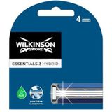 Wilkinson Sword - Extra 3 Essentials Hybrid - Wegwerpscheerapparaten - Pack van 4