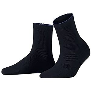 Burlington Dames Korte sokken Chelsea W SSO Katoen Dun gedessineerd 1 Paar, Blauw (Marine 6120), 36-41