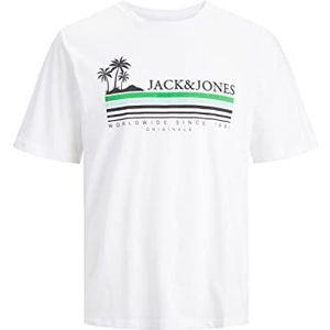 JACK & JONES Jorcody Summer Tee Ss Crew Neck Jnr T-shirt voor jongens, wit (bright white), 128 cm