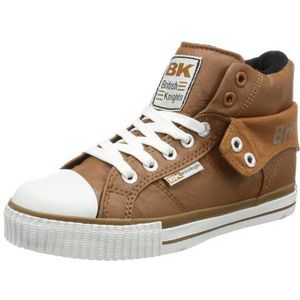 British Knights ROCO B32-3730C Sneakers voor kinderen, uniseks, Braun Cognac Black 7, 35 EU