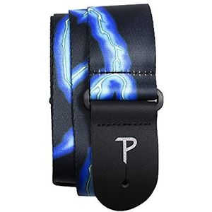Perri's LPCP-46 Polyester Gitaarband 2"" - Blauw Lightning