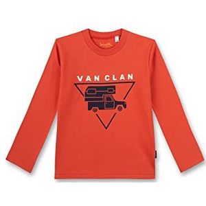 Sanetta T-shirt voor jongens, Oranje Flame, 92 cm