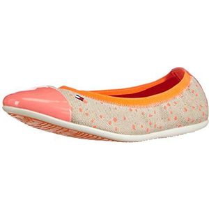 Tommy Hilfiger DAHLIA 22D meisjes gesloten ballerina's, Oranje Polkadot Print 960, 35 EU