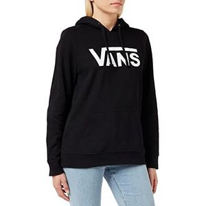 Vans Dames Drop V Logo Hoodie Hooded Sweatshirt, Zwart, XL