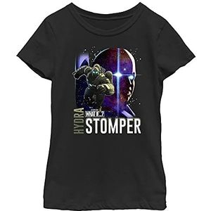 Marvel Watcher Hydra Stomper T-shirt voor meisjes, zwart, M