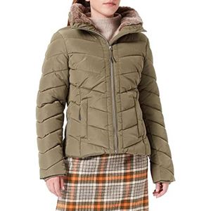 TOM TAILOR Dames Gewatteerde jas met opstaande kraag 1032477, 10905 - Tree Moss Green, XL