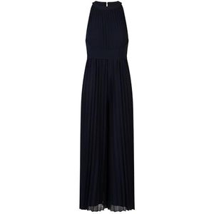 Apart Plisséoverall van licht korrelig, geplooid chiffon met plooien, nachtblauw, 34