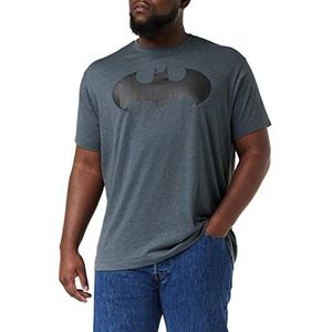 DC Comics Mono Batman T-shirt voor heren, Donker Hei Grijs, L