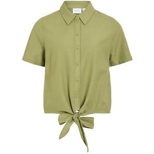 VILA - Blouse - Pastelgroen - Klassieke Blouse - Kwartmouw