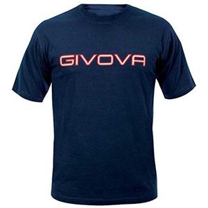 GIVOVA T-shirt van katoenen spot, Blauw, 4XL