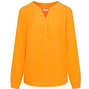 Seidensticker Dames regular fit lange mouwen blouse, oranje, 42, oranje, 42