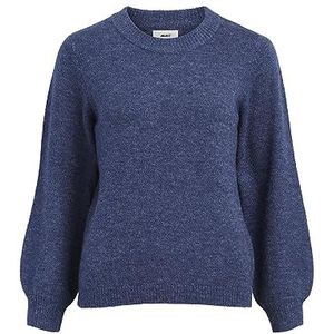 Object Dames Objeve Nonsia L/S Knit Noos Pullover, Bijou Blue., XS