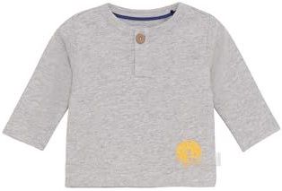 Boys Tee Sabis Long Sleeve, Grijs Melange - P287, 50 cm