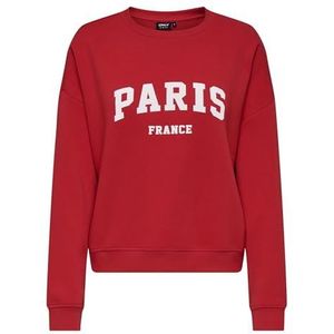 Onlsweat Life L/S Crew O.Size State Noos, true red, 3XL