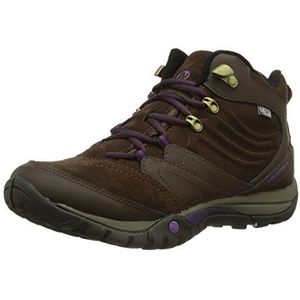 Merrell Azura Flurry Mid Waterproof Trekking- en wandelschoenen voor dames, Bruin Donker Taupe, 41 EU